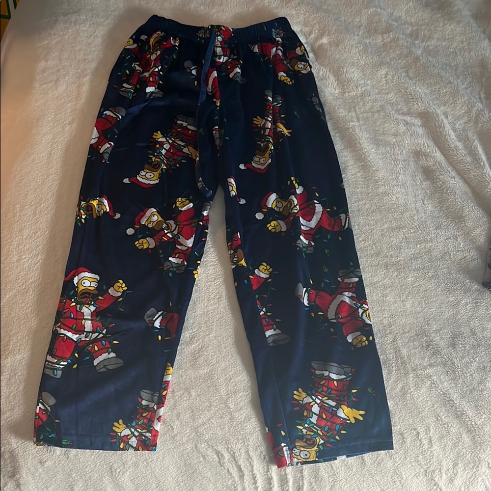 Superdry Blue and Red Cartoon Pajama Pants